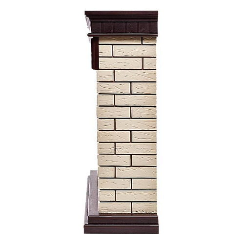 Портал Bricks 25 камень бежевый, шпон темный дуб
